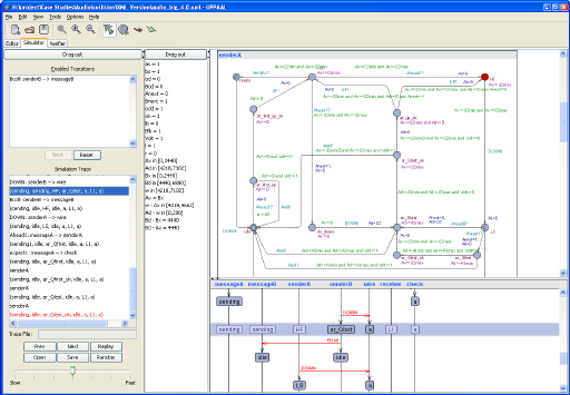 UPPAAL simulator